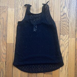 art class Black Diamond Eyelet Tie-Shoulder Swim Cover Up Tank